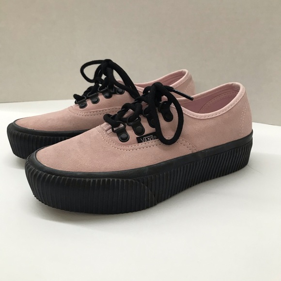 vans suede platform
